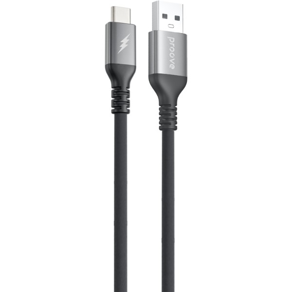 Фото - Кабель Proove ReGen Silicone USB to Type-C 3A 1m Black (CCRS12001102)